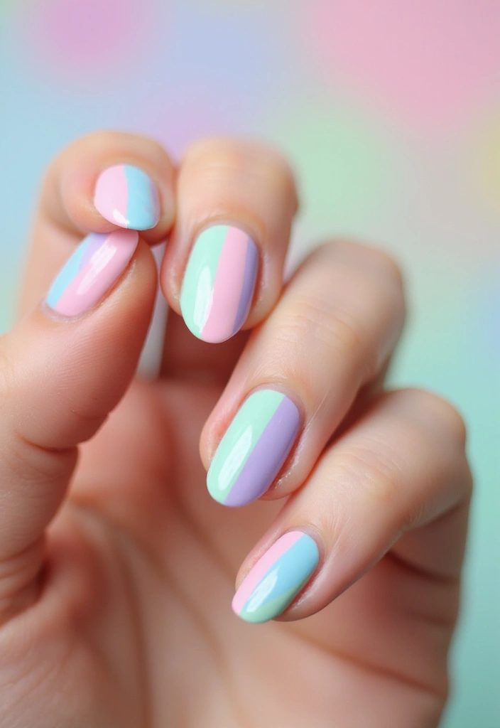29 Cute Nail Art Ideas Inspired by Pinterest’s Top Trends - 19. Sweet Candy Stripes