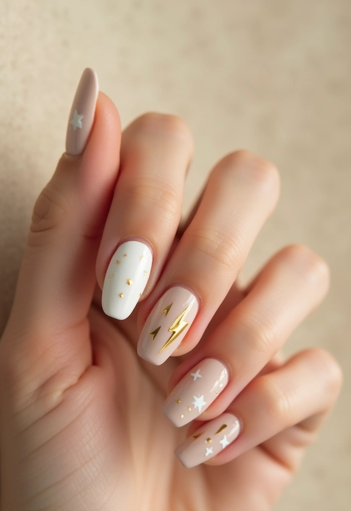29 Cute Nail Art Ideas Inspired by Pinterest’s Top Trends - 22. Simple Iconic Symbols