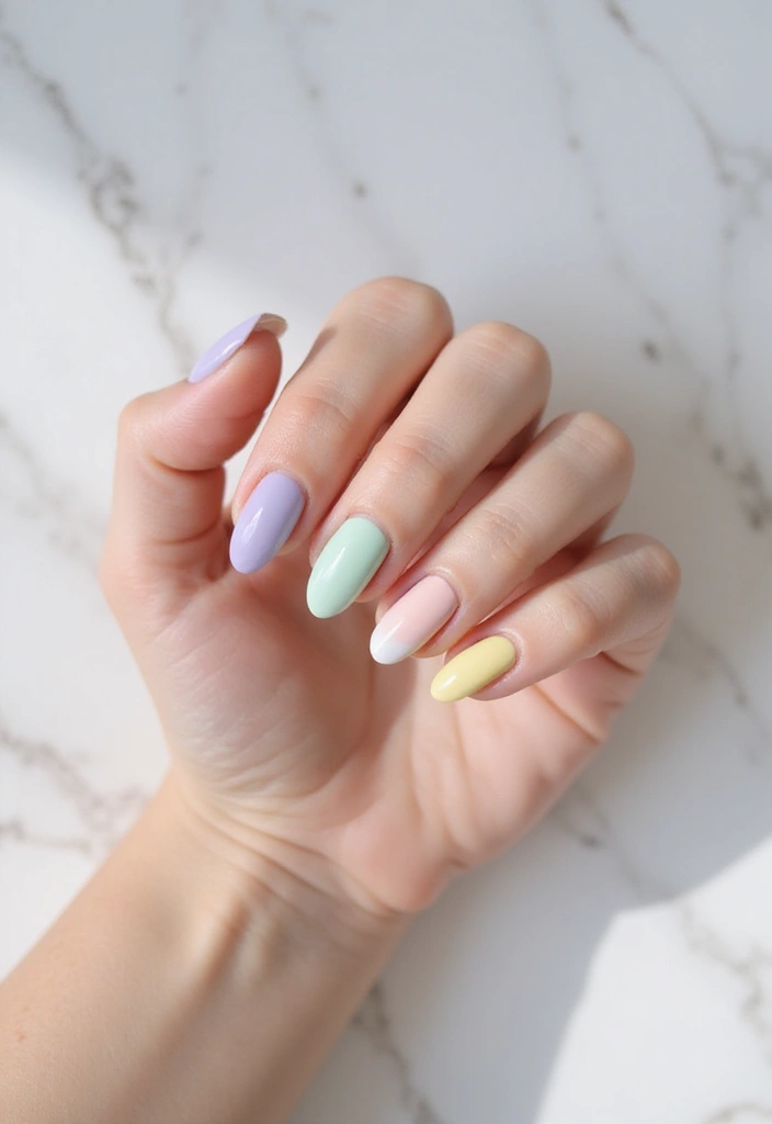 29 Cute Nail Art Ideas Inspired by Pinterest’s Top Trends - 24. Elegant Watercolor Nails
