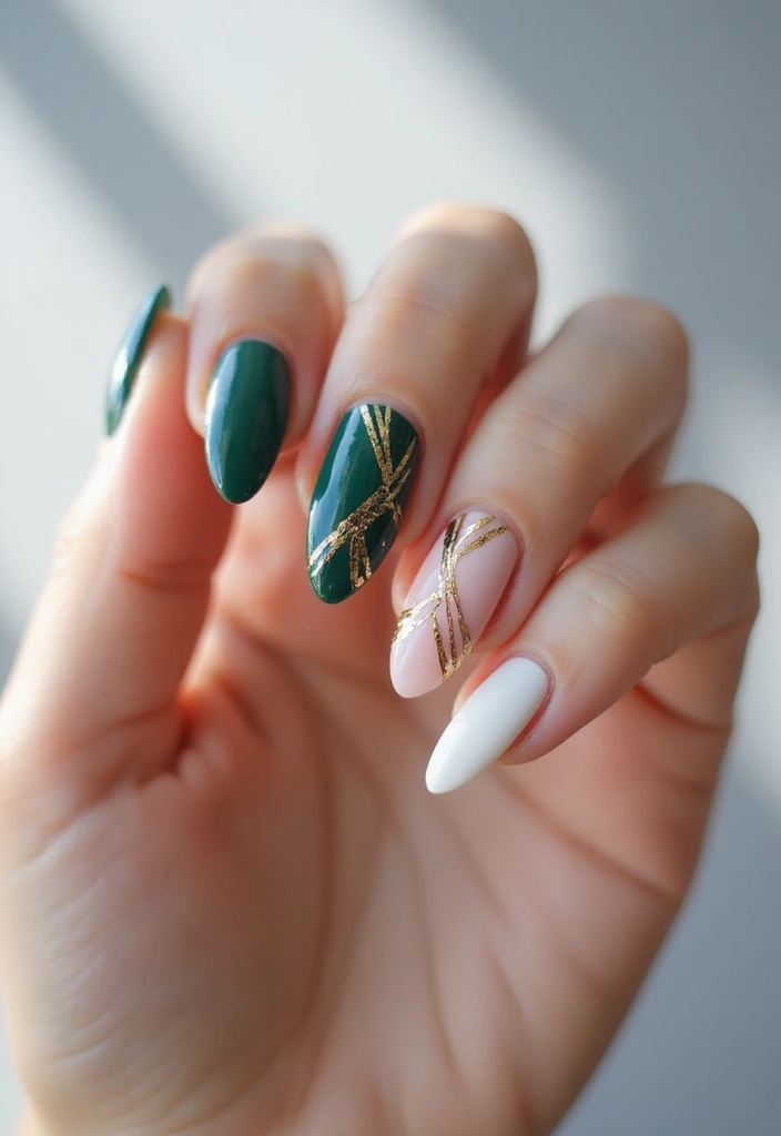 29 Cute Nail Art Ideas Inspired by Pinterest’s Top Trends - 25. Two-Tone Twist