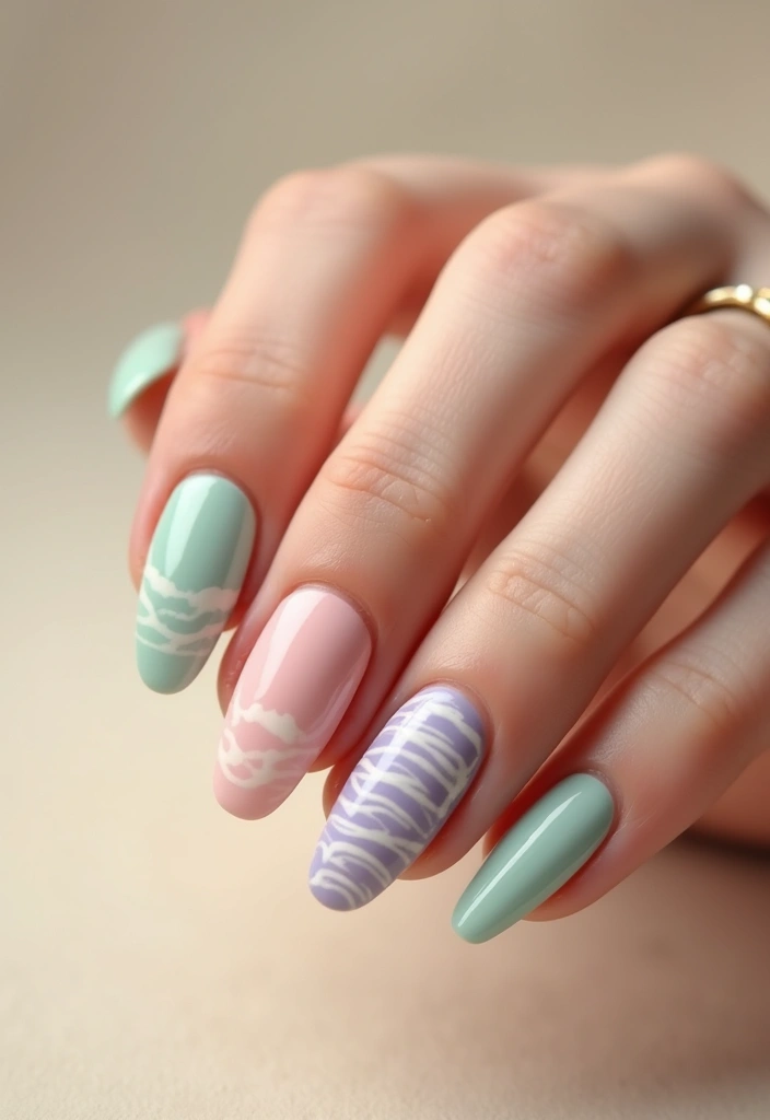 29 Cute Nail Art Ideas Inspired by Pinterest’s Top Trends - 29. Sweet Simple Waves