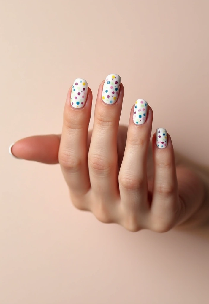 29 Cute Nail Art Ideas Inspired by Pinterest’s Top Trends - 5. Tiny Dots of Color