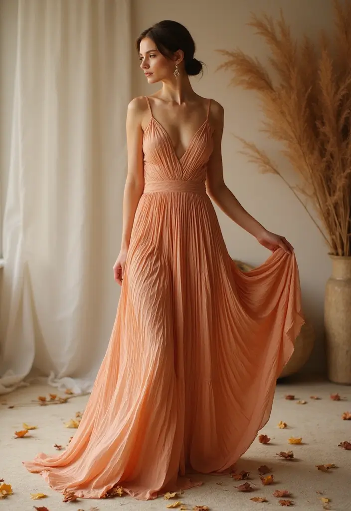 29 Stunning Fall Dresses That Will Upgrade Your Wardrobe - 19. Pleated Perfection