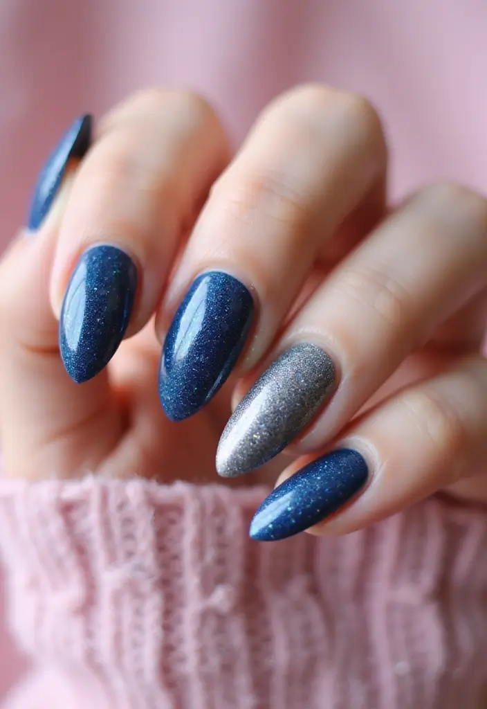 30 Bold Glitter Nail Looks That Shine in Every Outfit - 26. Glittery Ombre Delight