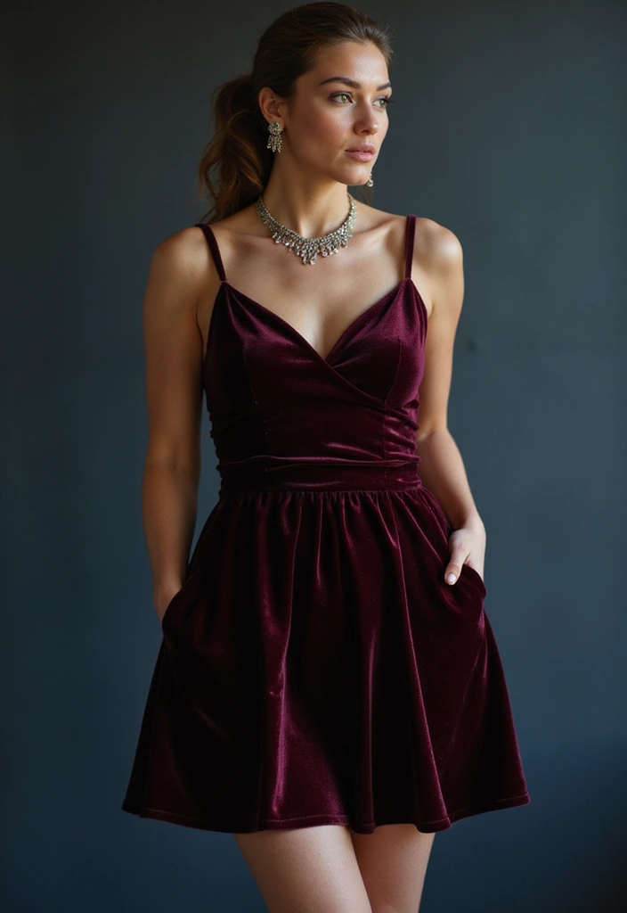 30 Cocktail Dress Outfits That Nail Party-Ready Fashion - 14. Luxurious Velvet