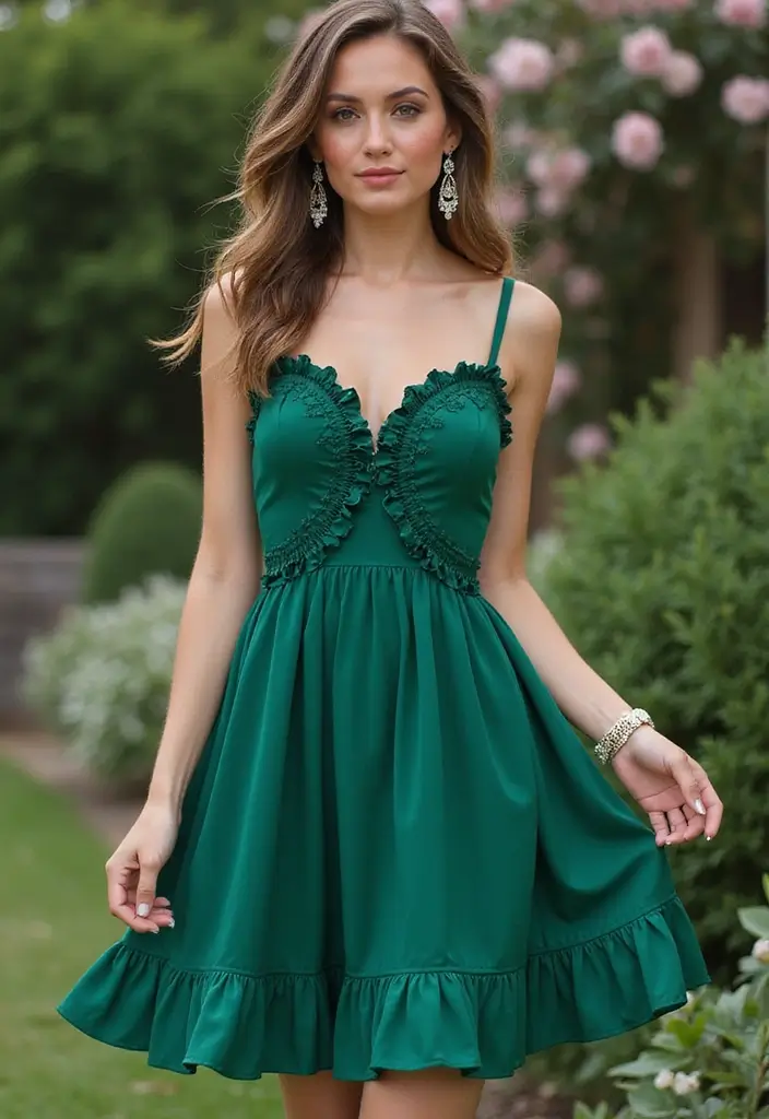 30 Cocktail Dress Outfits That Nail Party-Ready Fashion - 19. The Return of the Ruffle
