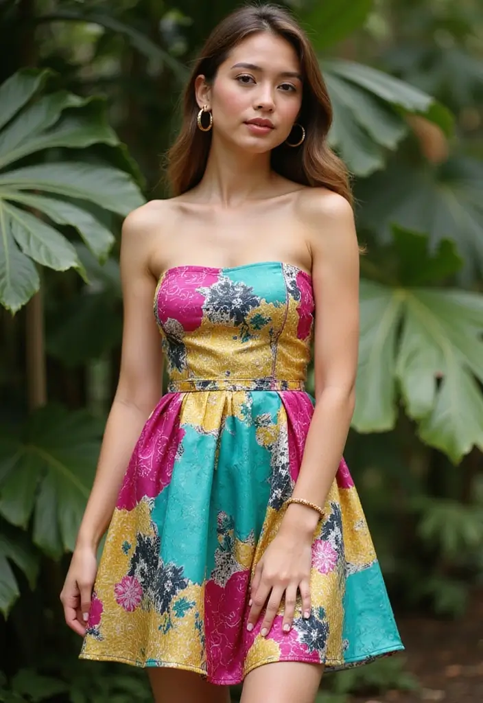 30 Cocktail Dress Outfits That Nail Party-Ready Fashion - 22. Artsy Prints