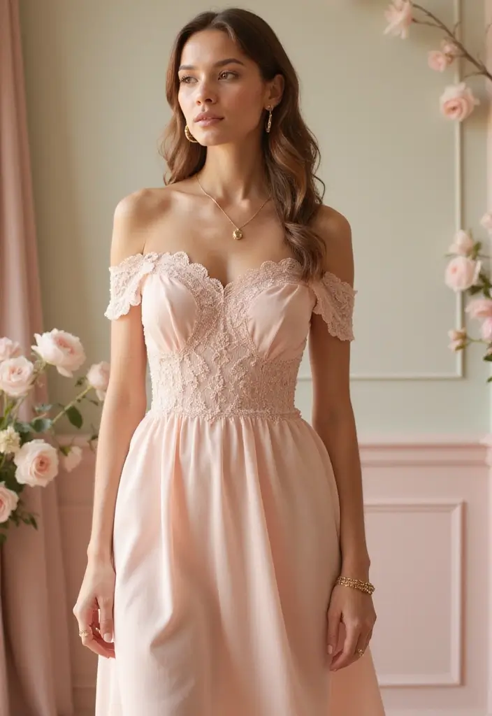 30 Cocktail Dress Outfits That Nail Party-Ready Fashion - 23. Off-the-Shoulder Styles