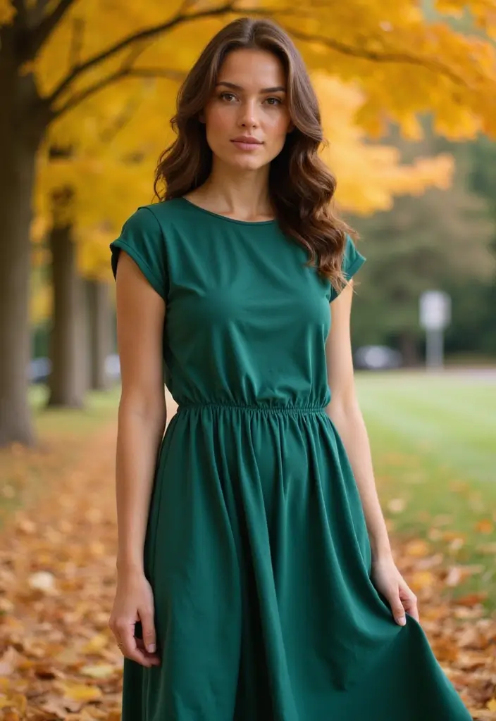 30 Cozy September Dresses You’ll Want in Your Wardrobe - 14. Eco-Friendly Jersey Dress