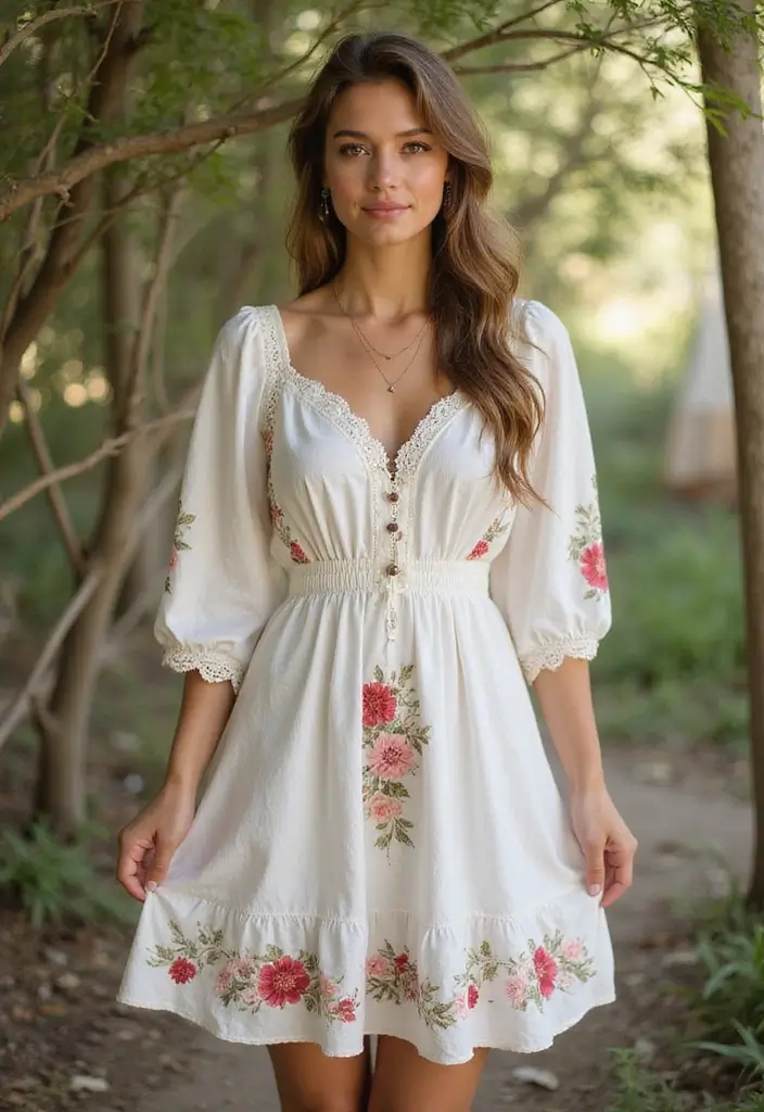 30 Cozy September Dresses You’ll Want in Your Wardrobe - 19. Peasant Dress