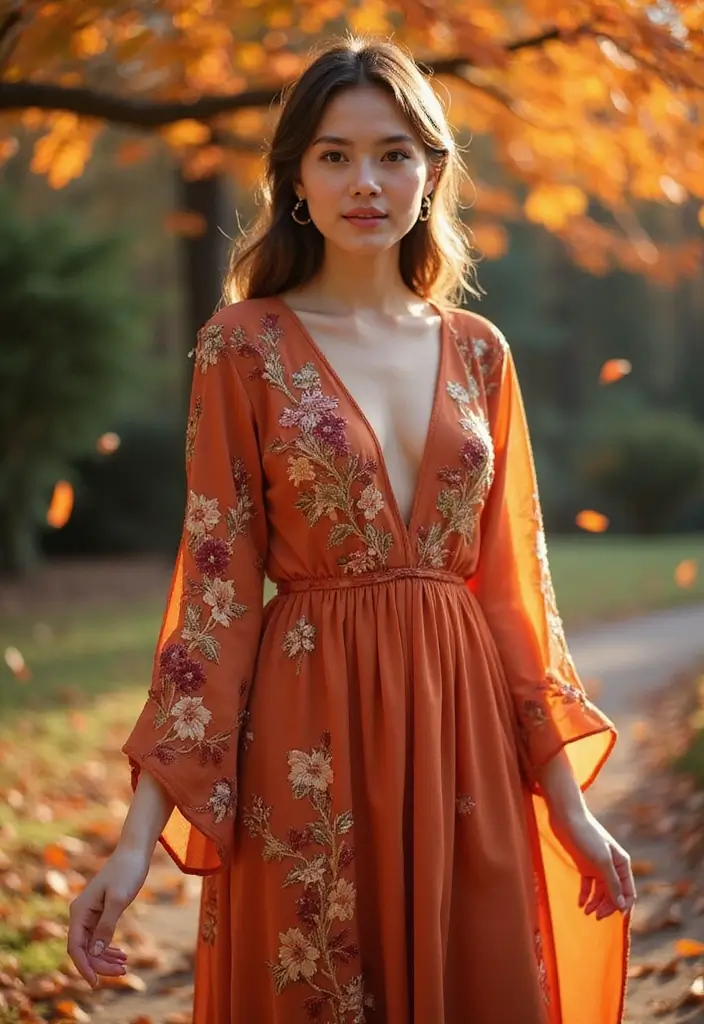 30 Cozy September Dresses You’ll Want in Your Wardrobe - 22. Kimono Sleeve Dress