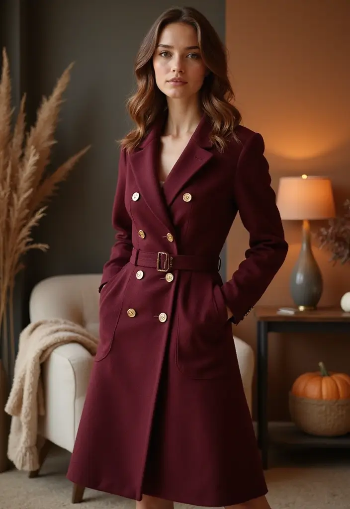 30 Cozy September Dresses You’ll Want in Your Wardrobe - 26. Double-Breasted Dress