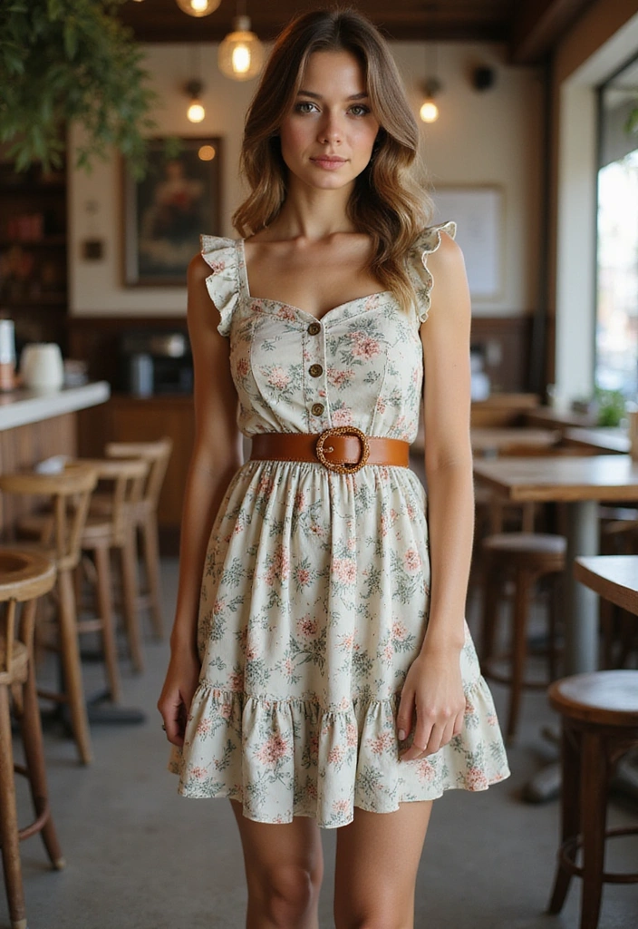 30 Cute Mini Dresses Perfect for Any Season - 4. Vintage Vibes with Button-Up Dresses