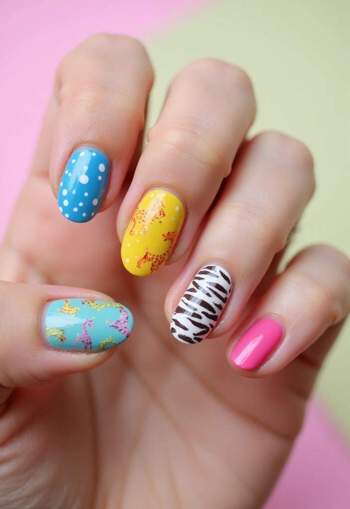 30 Fresh Nail Designs to Kick Off January in Style - 21. Whimsical Animal Prints