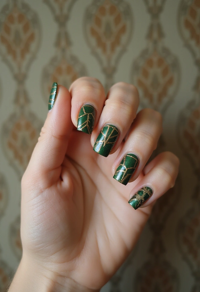 30 Fresh Nail Designs to Kick Off January in Style - 4. Art Deco Designs