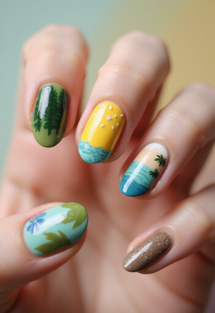 30 Gorgeous Almond Nail Designs That Look Chic on Everyone - 12. Nature-Inspired Colors