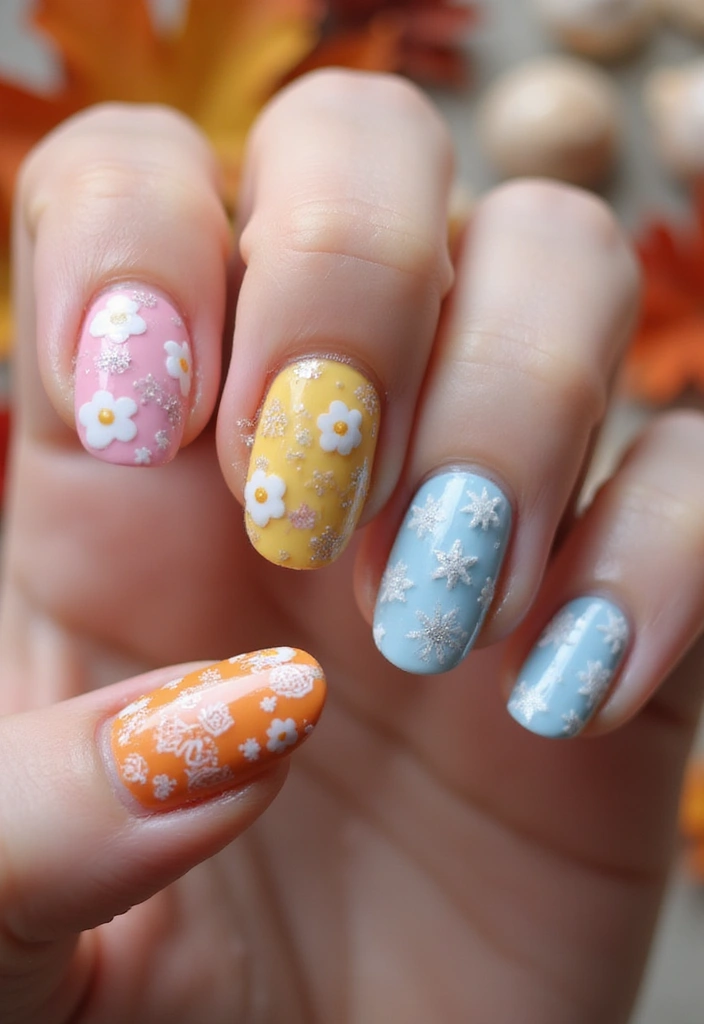 30 Gorgeous Almond Nail Designs That Look Chic on Everyone - 14. Seasonal Themes