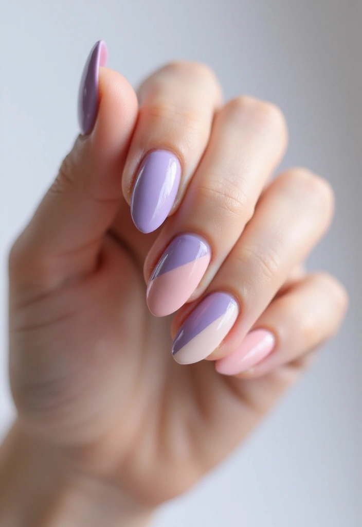 30 Gorgeous Almond Nail Designs That Look Chic on Everyone - 16. Dual-Tone Nails