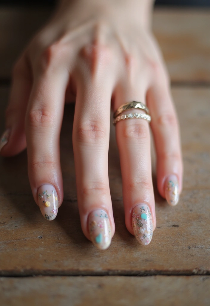 30 Gorgeous Almond Nail Designs That Look Chic on Everyone - 3. Boho Vibes with Dainty Patterns