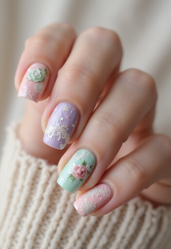 30 Nail Art Ideas That Will Inspire Your Next Manicure (Prepare to Be Amazed by #15!) - 13. Vintage Inspiration