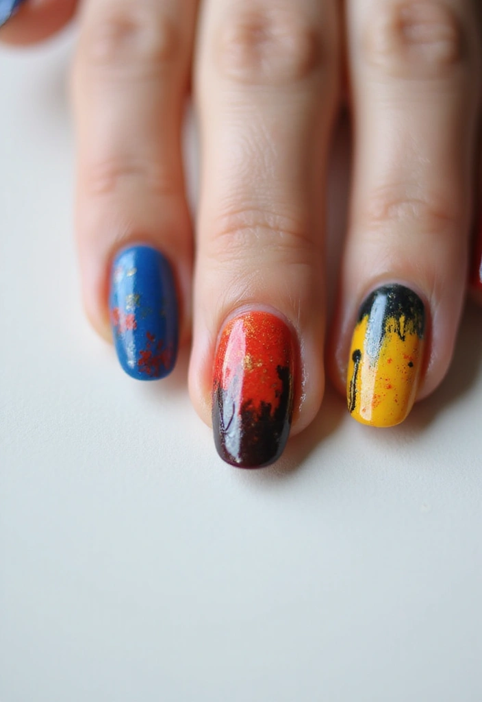 30 Nail Art Ideas That Will Inspire Your Next Manicure (Prepare to Be Amazed by #15!) - 14. Artistic Brush Strokes