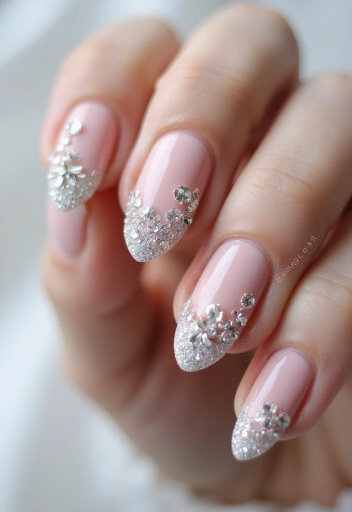 30 Nail Art Ideas That Will Inspire Your Next Manicure (Prepare to Be Amazed by #15!) - 20. Crystal Accents
