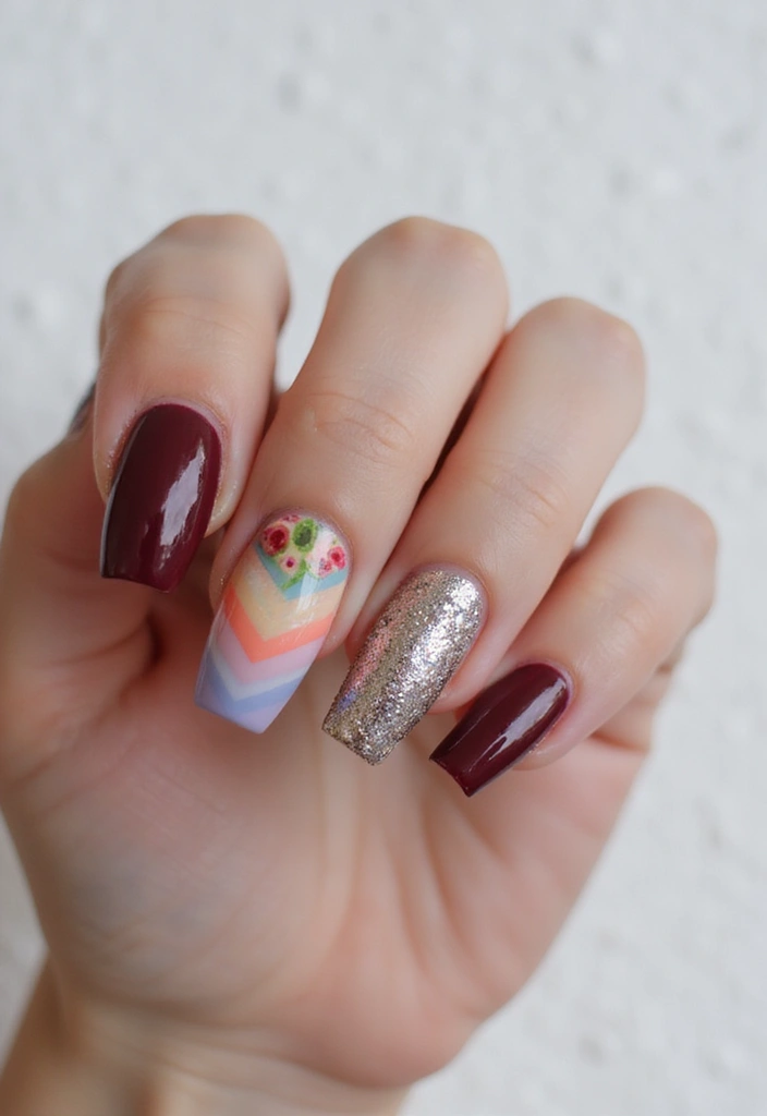 30 Nail Art Ideas That Will Inspire Your Next Manicure (Prepare to Be Amazed by #15!) - 23. Layered Styles