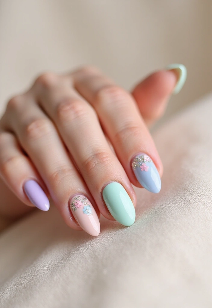 30 Nail Art Ideas That Will Inspire Your Next Manicure (Prepare to Be Amazed by #15!) - 24. Pastel Perfection