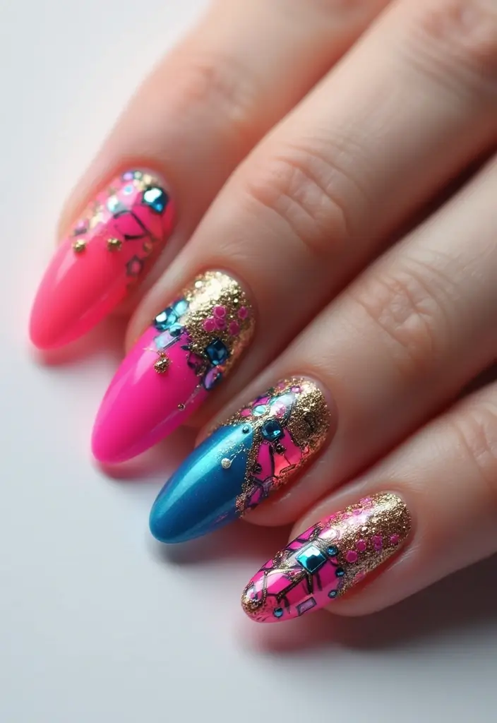 30 Nail Art Ideas That Will Inspire Your Next Manicure (Prepare to Be Amazed by #15!) - 30. Statement Nails