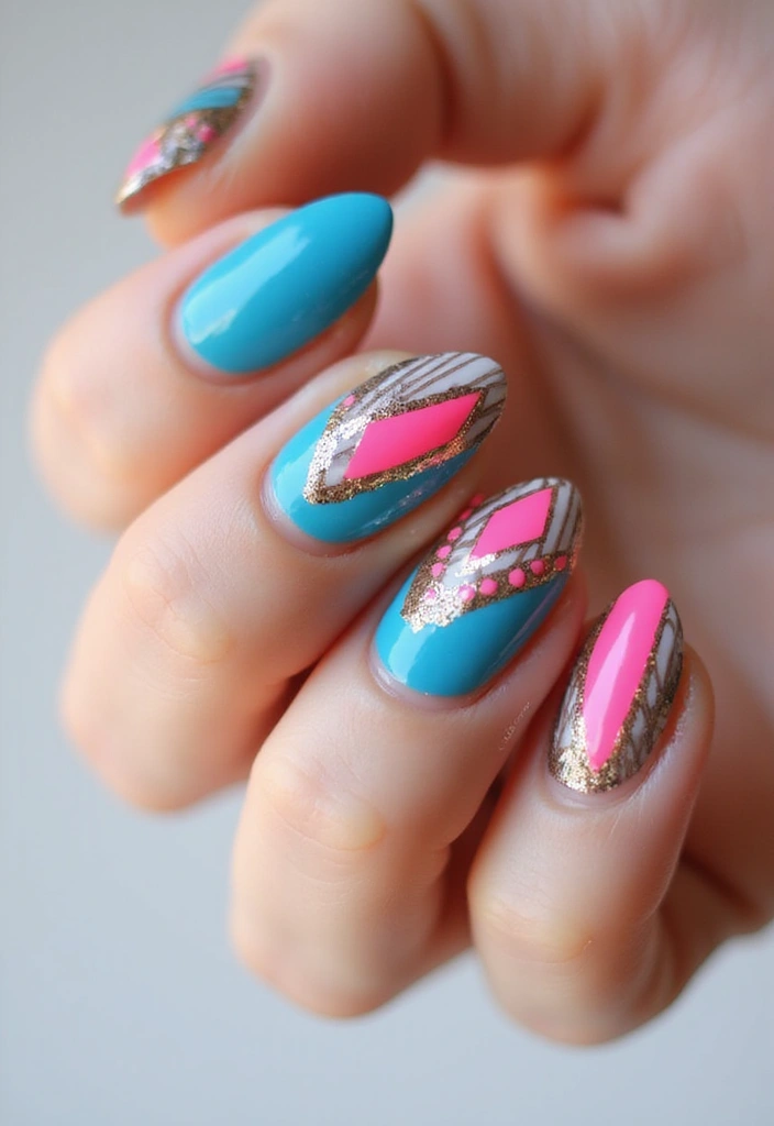 30 Nail Art Ideas That Will Inspire Your Next Manicure (Prepare to Be Amazed by #15!) - 4. Geometric Patterns