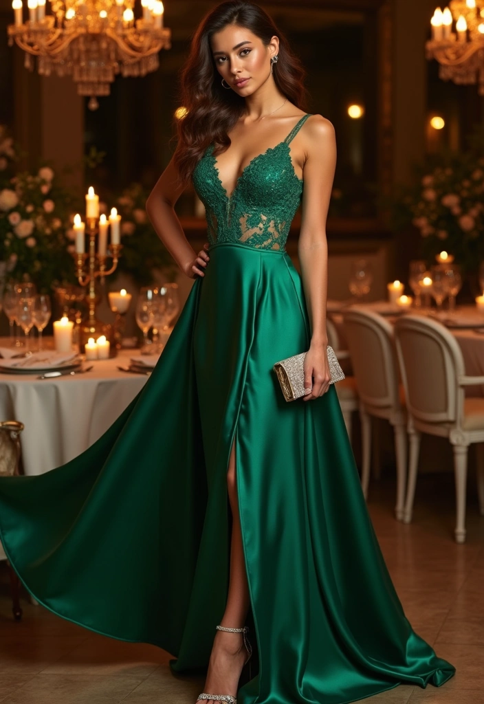 30 Satin Dress Outfit Ideas You’ll Fall in Love With - 2. Effortless Evening Elegance