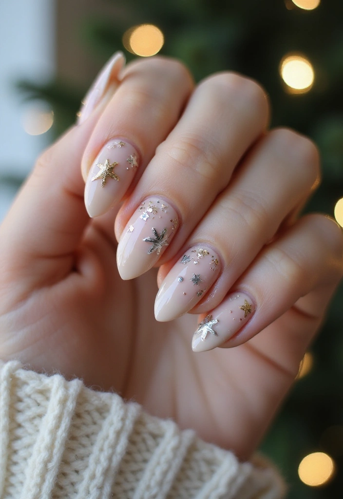 30 Sparkly Holiday Nail Designs Perfect for December Parties - 20. Minimalist Holiday Nails