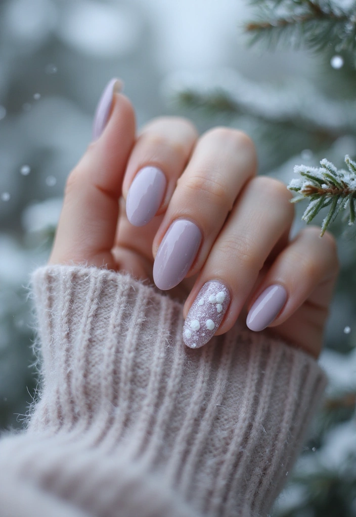 30 Sparkly Holiday Nail Designs Perfect for December Parties - 4. Frosted Berry Bliss