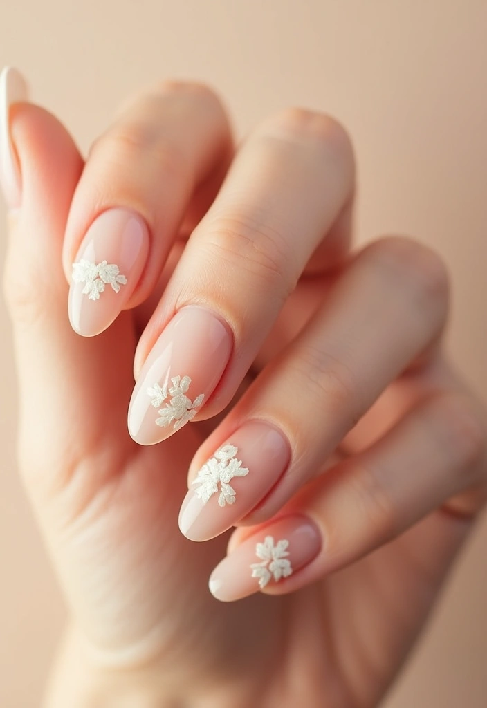 31 Elegant Nude Nail Designs Perfect for Work and Weddings - 31. Simple Accents