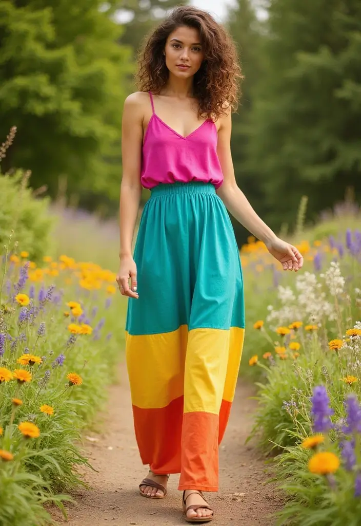 32 Maxi Dresses You’ll Want for Fall to Winter 2025 - 15. Color Block Maxi Dress