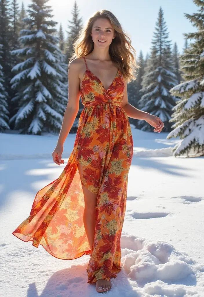 32 Maxi Dresses You’ll Want for Fall to Winter 2025 - 23. Strappy Maxi in Winter Colors