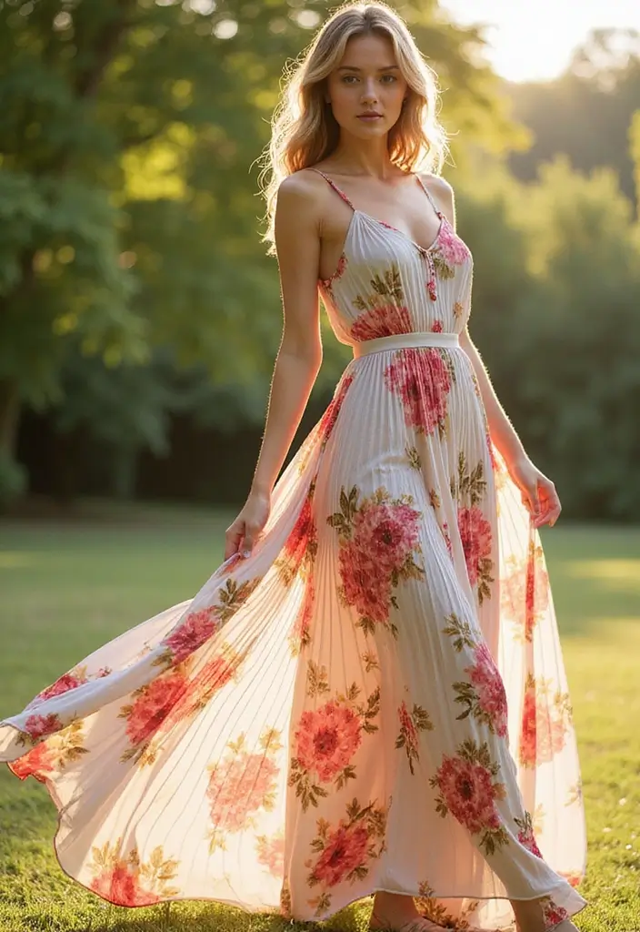 32 Maxi Dresses You’ll Want for Fall to Winter 2025 - 29. Pleated Maxi Dress