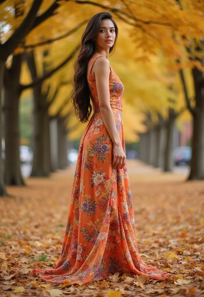 32 Maxi Dresses You’ll Want for Fall to Winter 2025 - 5. Floral Fall Maxi