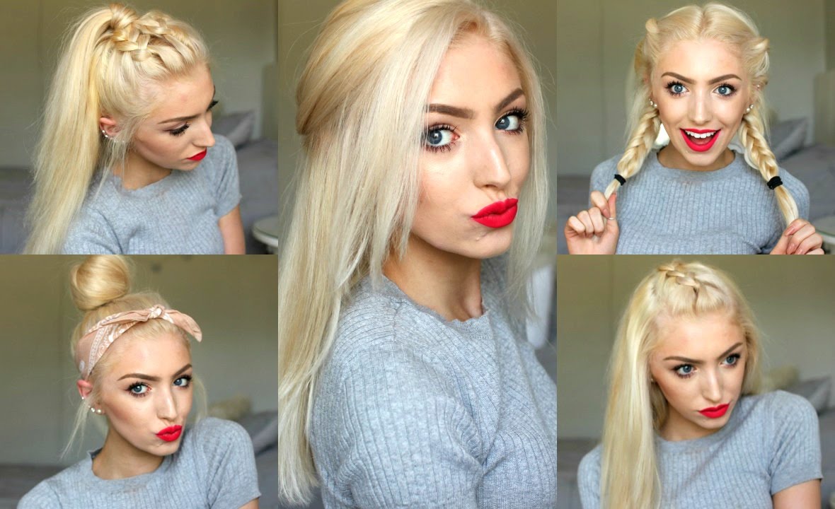 5 Easy SPRING/ SUMMER HAIRSTYLES 2016!