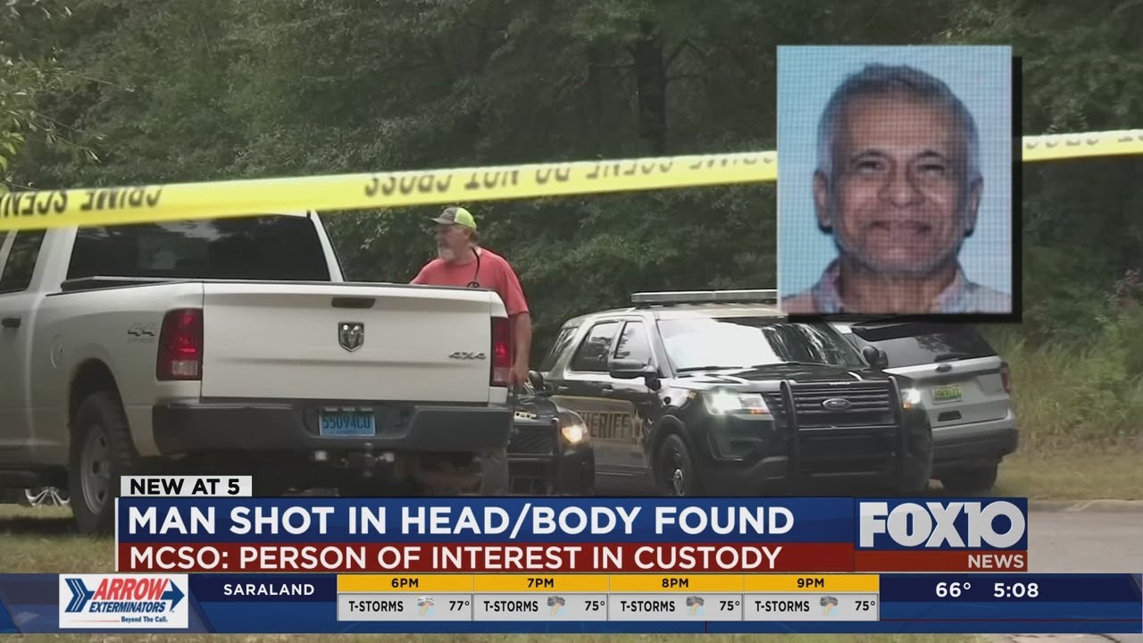 Person of interest detained in Mobile County homicide