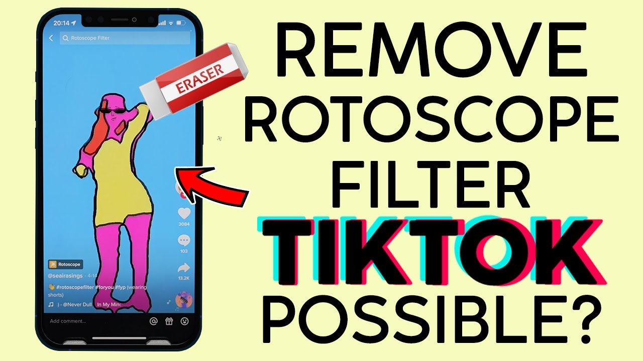 How to Remove Rotoscope Filter on Tiktok Video | NO CAP | Is it POSSIBLE?