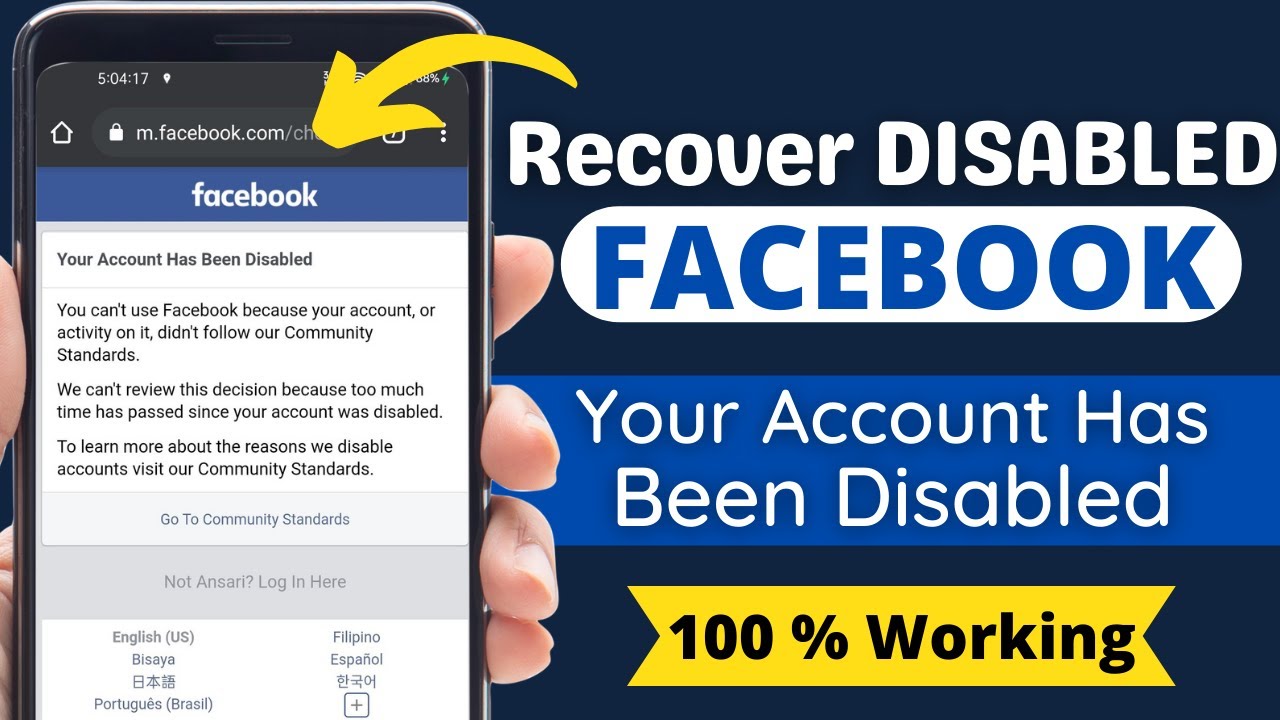 How To Recover Disabled Facebook Account 2022 | Your Account Has Been Disabled Problem Solution 2022