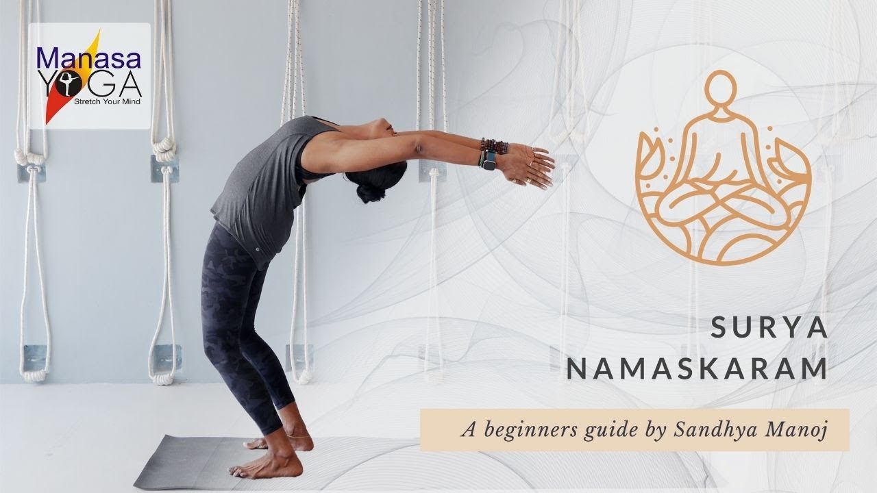 Yoga for Beginners by Sandhya Manoj | Suryanamaskaram - Sun Salutation