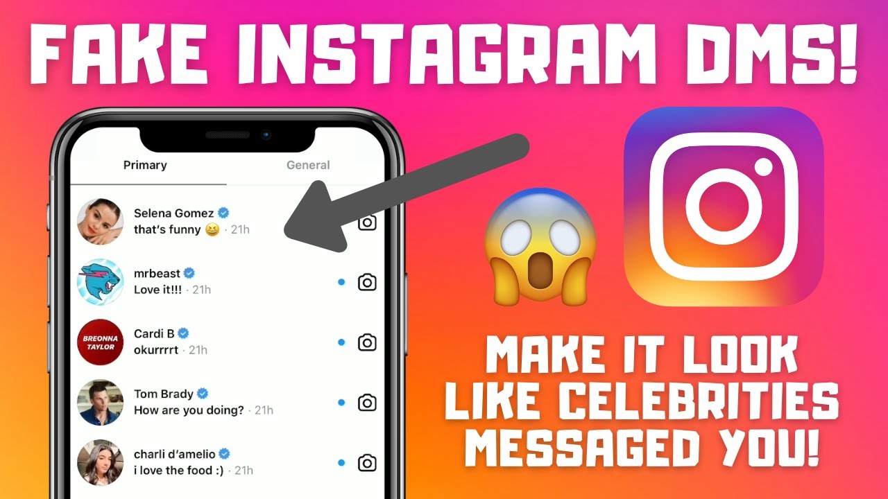 How to Make It Look Like Celebrities Messaged You on Instagram! | Fake Instagram DMs (Fun Prank)