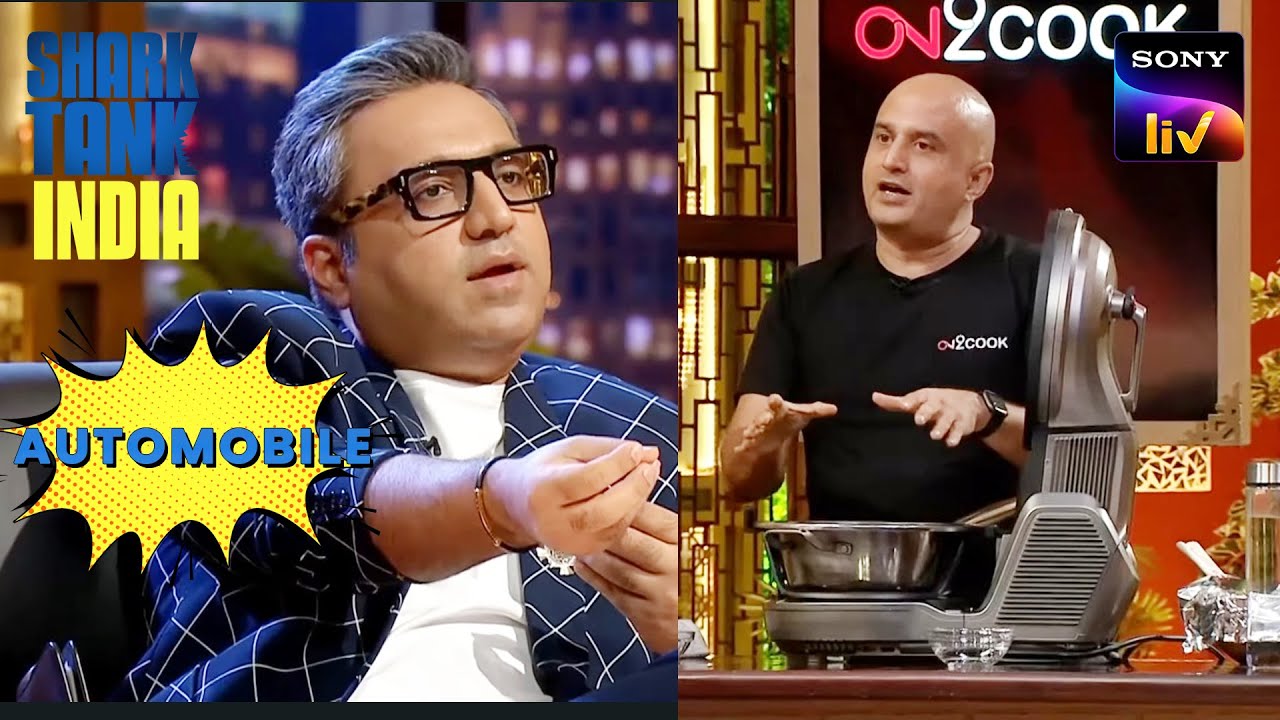 Brilliant 'On 2 Cook' Asked For 1% Equity For 1 Crore! | Shark Tank India | Automobile