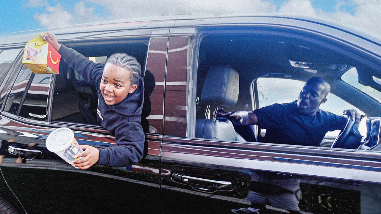 Throwing My Food Out The WIndow Prank On Dad...