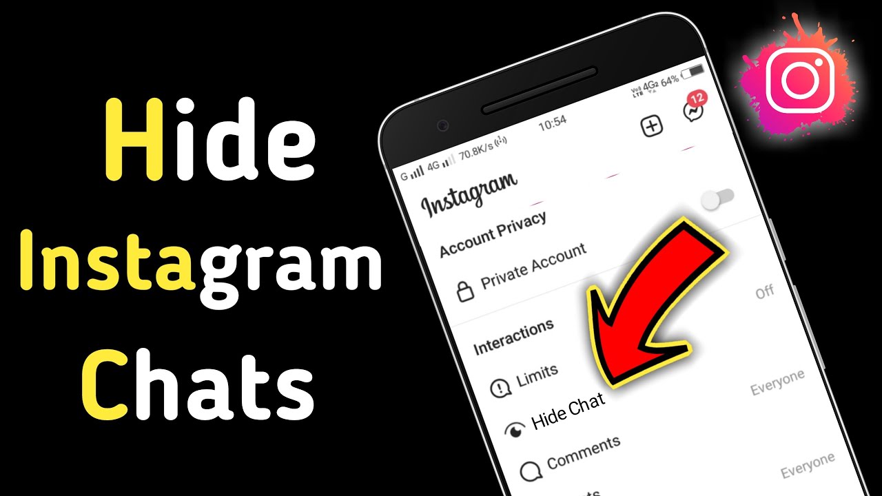 How to hide instagram chat without deleting them | Instagram chat hide kaise kare | Instagram