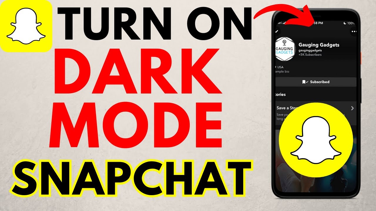 How to Turn On Dark Mode on Snapchat - Enable Snapchat Dark Mode