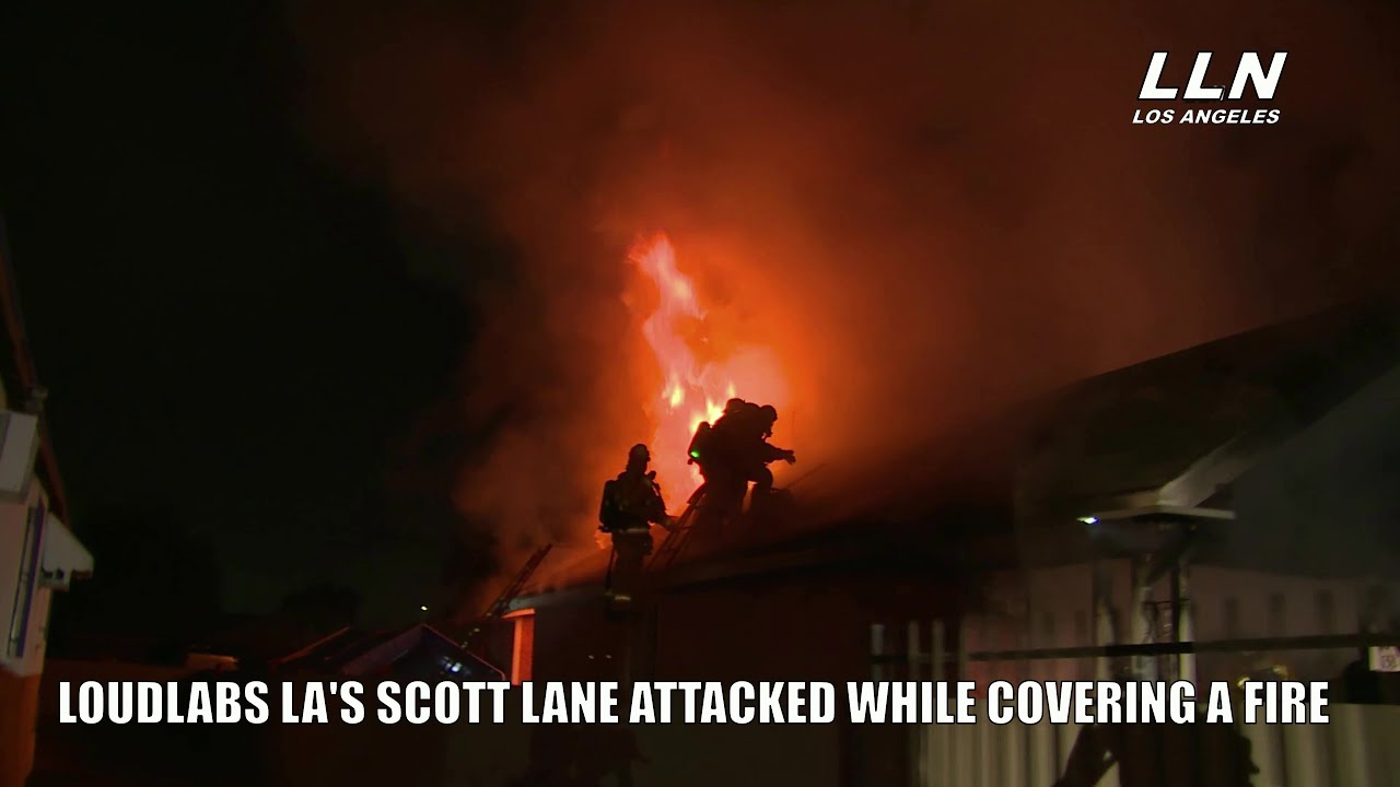 LLN Cameraman Scott Lane Attacked at LA Fire