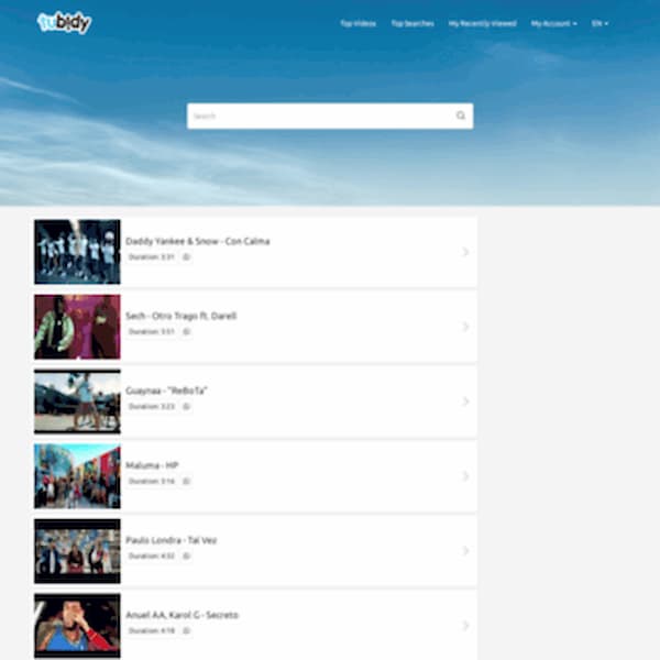 Tubidy Search Engine Music Download